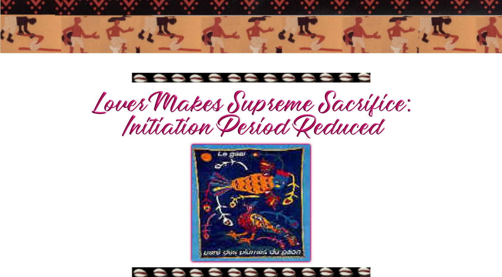 A Lover's Supreme Sacrifice.