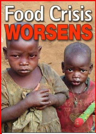 impoverished children under a food crisis.