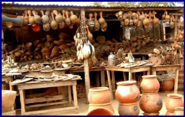 Photo of Fetish Market in Africa.