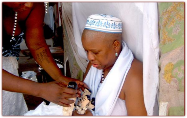 Mama Zogbe in Ceremony. 