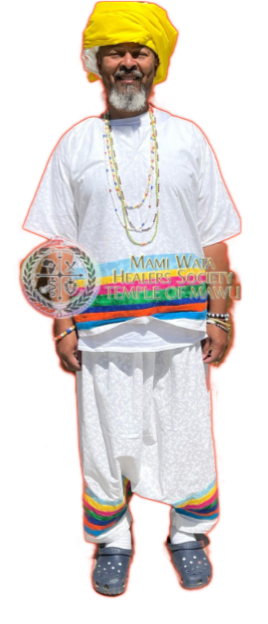 A photo of a male person wearing festive clothing.